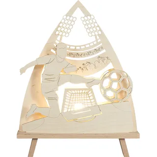 SAICO Original LED Schwibbogen »Deko-Lichterspitze, Fußballfreunde« inkl. einem LED-Leuchtmittel, warmweiß, BxHxT: 30x41x6 cm