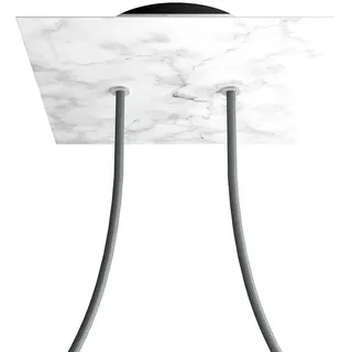 Creative Cables Krovnq202f105 Rose-one Square Carrara Marmor Rosa Set - Multicolor - 200 mm