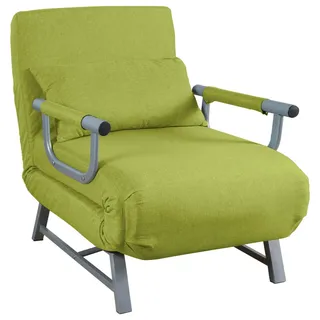 VCM Schlafsessel Kolino Polyester 64 x 95 x 78 cm Grün mit Liegefunktion
