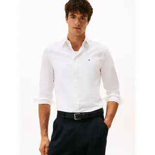 Tommy Hilfiger Flex POPLIN Kent Collar Slim Fit, weiß, (White), XXL
