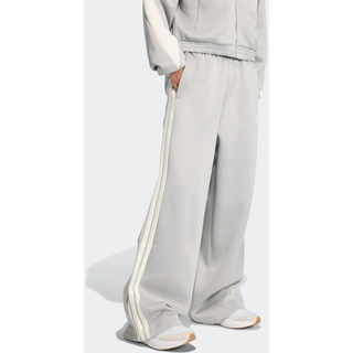 Sporthose ADIDAS SPORTSWEAR "STADIUM 3-STREIFEN", Damen, Gr. M, N-Gr, weiß (metallicl grau, sanftes weiß, normal, gr.), Obermaterial: 67% Polyester, 33% Baumwolle, Hosen Sporthose