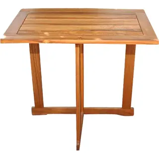 Balkontisch Akazie 45 x 60 cm klappbar ALEXA - Naturbelassen