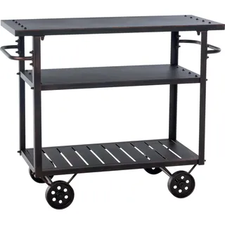 CLP Servierwagen Spring Barwagen mit Rollen, Metall-Gestell,bronze - Bronze
