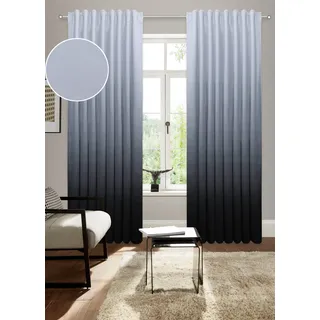 Verdunkelungsvorhang BRUNO BANANI "Clemton" Gr. 3, anthrazit, B:130cm H:225cm, Polyester, Polyester, Gardinen, Verdunkelungsvorhang, Verdunkelung, Schutz, Privatsphäre, blickdichter Vorhang, Farbverlauf, Topseller