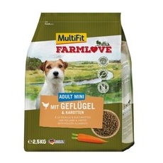 MultiFit Farmlove Mini Geflügel & Karotte 2,5kg