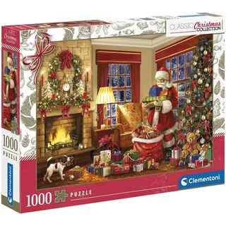 Clementoni Santa's Visit Puzzle - Puzzle 1000 Teile Erwachsene - Puzzle Erwachsene in 70 x 50 cm - Puzzle Weihnachten von Clementoni 81497