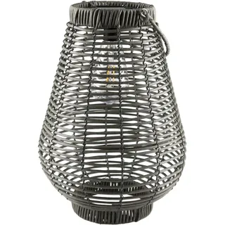 AM Design Gartenleuchte »Solar-Laterne, Handarbeit, aus Kunststoff« kabellose Beleuchtung für den Außenbereich, grau