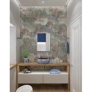 Dekospiegel MIRRORS AND MORE "Sofia", silber, B:40cm H:60cm T:0,4cm Ø:60cm, Spiegelglas, Spiegel, Dekospiegel, Wandspiegel