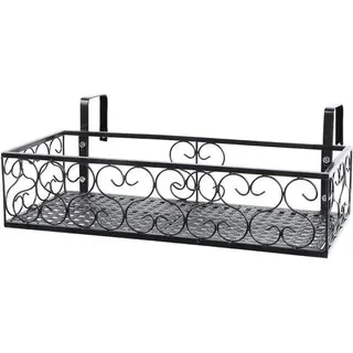 Gartenpflanzenschrank aus Edelstahl für Balkon, Wetterfest, 50x20x12cm