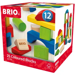 BRIO Bunte Holzbausteine 25 Teile (30114)