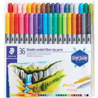 Staedtler Doppelfasermaler 36 St. mehrfarbig