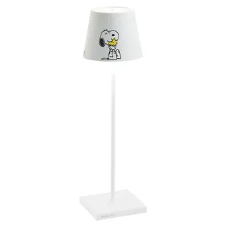 Poldina Pro Peanuts - Friends wiederaufladbare und dimmbare Tischleuchte mit einer Akkulaufzeit von bis zu 12 Stunden. Für den Außenbereich IP65