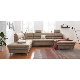 sit&more Wohnlandschaft mit Federkern und Kopfstützen, mit Bettfunktion und Relaxfunktion