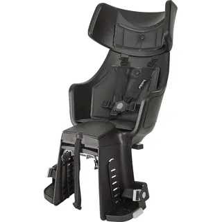 BOBIKE 8011300026 - Hinterer Fahrradsitz EXCLUSIVE Tour Plus fuer Rahmen, fuer Kinder von 9 Monaten bis 6 Jahren bis 22 kg in Farbe Urban Schwarz