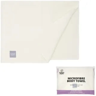 PROTECHT DRYPLUS – Handtuch aus Mikrofaser ultraleicht, saugfähig & schnell trocknend – Dünnes Reisehandtuch für Körper & Haare – Microfaser Handtücher ideal für Reisen, Fitness, Sport & Alltag – Weiß