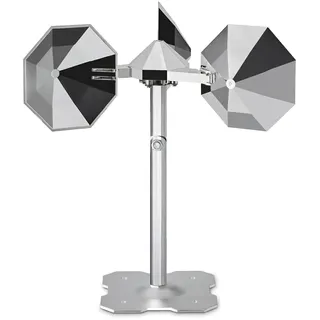 KOKMEYA Vogelabwehr Windrad Reflektierend Silber, Drehendes Windspiel für Außen, Vogelschreck gegen Tauben Spechte & Möwen, Abwehr für Garten Terrasse, 1 Stück