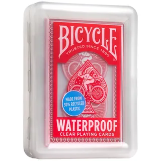 Bicycle Waterproof, Spielkarten wasserfest z.B. für Pool und Strand | 54 Karten inkl. 2 Joker, schützendes Klappetui, langlebig und dennoch flexibel