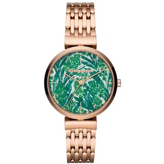 Armani Exchange Damenuhr 3-Zeiger-Werk Edelstahl roségoldfarben, AX5915
