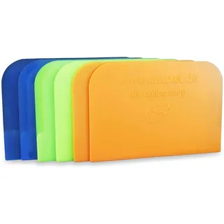 Einfache Teigkarte Teigschaber, Teigschaberkarte oder Teigbrotschneider zum Backen aus Kunststoff Schüsselschaber, Scraper zum Glattstreichen von Teig Flexibles Material... (6) (6)