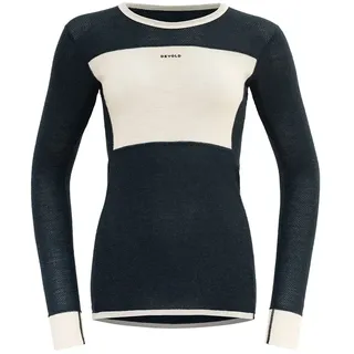 Devold of Norway Wool Mesh 190 Langarm-T-Shirt Ink/Offwhite L