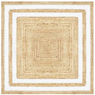 Outdoor Jute Teppich Eckig Teppiche Wanddeko Garten Flur Natur 120cm Gross