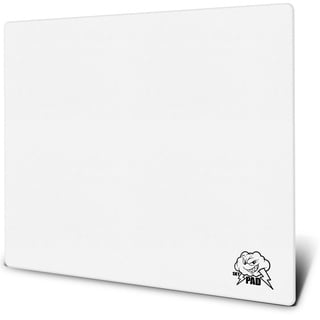 SkyPAD Glas 3.0 XL Gaming Mauspad mit Cloud Logo | Professionelle Große Mausmatte | 400 x 500 mm | Weiß | Spezielle Glasoberfläche mit Verbesserter Präzision Und Geschwindigkeit