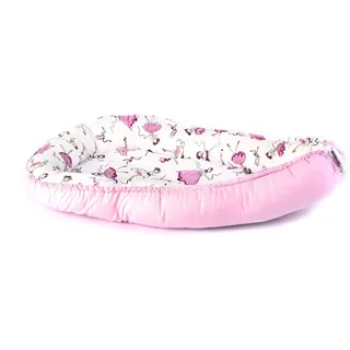 Multifunktionale Kuschelnest Babynest Kokon für Babys und Säuglinge, Nestchen, Reisebett, 100% Baumwolle, antiallergisch