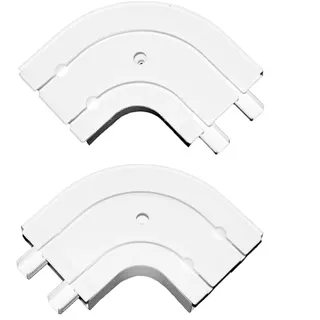 SN DECO GROUP Gardinenschiene Rundbogen 2-läufig Ø 0 mm 13 cm Weiß