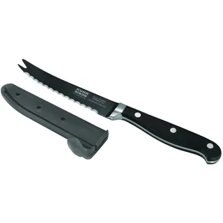 KUHN RIKON 36037 Messer Küchenmesser Noir Tomatenmesser geschmiedet, schwarz beschichtet m. Klingenschutz