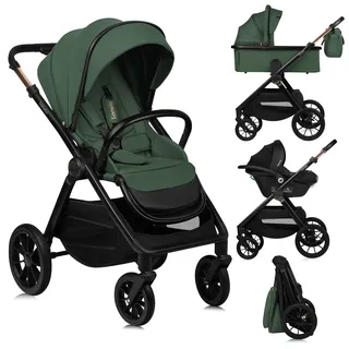 lionelo LAYLA 3 in 1 Kombikinderwagen Grün