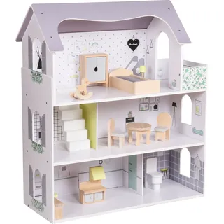 Coemo Puppenhaus Anna Villa möbliert 3 Etagen