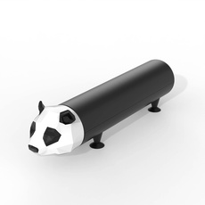 Power Pet Externer Backup-Akku, tragbares Ladegerät für Smartphone, Kapazität 4800 mAh, lädt 2 Akkus – weich zu berühren (Panda)