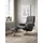 Relaxsessel Mayfair Leder 83 x 102 x 74 cm grau mit Schlaffunktion