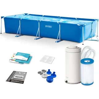 Intex Family Frame Set 450 x 220 x 84 cm inkl. Filterpumpe 28274NP
