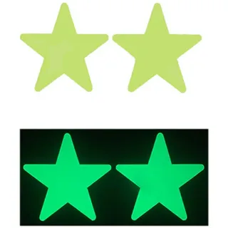 Wambere 20 Stück 9.2cm Leuchtende Sterne Wandaufkleber,Selbstklebend Leuchtsterne Wandsticker Kinderzimmer Junge Mädchen Wandtattoo für DIY Wanddekoration Schlafzimmer Wohnzimmer Heimdekoration,