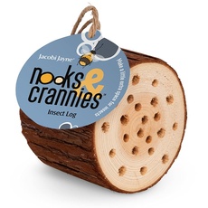 Jacobi Jayne - Nooks & Crannies Insektenscheit - Holz Insektenhaus Bienenhaus Naturholz - FSC Zertifiziert