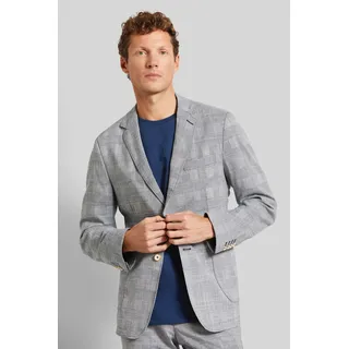 Sakko BUGATTI, Herren, Gr. 54, blau (dunkelblau), 62% Lyocell, 20% Polyester, 16% Leinen, 2% Elasthan, normal, Manschette, Sakkos Sakko, mit besonderer Leichtigkeit