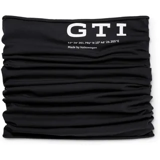 Volkswagen 5HV084303A041 Multifunktionstuch GTI Schal Tuch Allrounder Loop Kopftuch Schlauchschal Halstuch, Schwarz