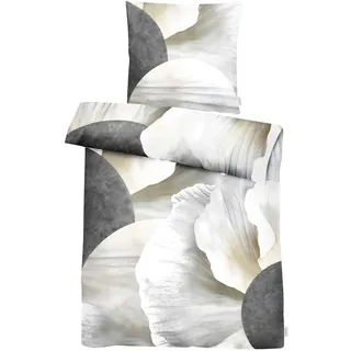 APELT Silence GOTS floral beige 135 x 200 cm + 2 x 80 x 80 cm