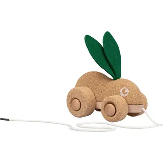 Nachziehwagen , Holz , Buche, Kork , 16x9.8x10 cm , Reach, EN 71 , Babymöbel & Kindermöbel, Babyzimmer, Spielzeugkisten