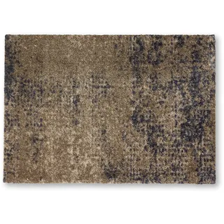 Schöner Wohnen Kollektion Fußmatte innen - Schmutzfangmatte 50 x 70 cm Vintage Taupe - rutschfeste Sauberlaufmatte robust - Fussmatte Haustür - Türmatte waschbar bei 30°C