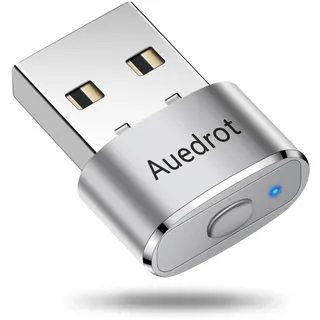 AUEDROT Mouse Jiggler Nicht Nachweisbar USB Mouse Mover mit Schaltertaste, Metall Maus Beweger Automatisch Maus Jiggler, 2 Jiggler-Modi, Treiberfrei, Plug & Play, Hält Computer/Laptop Wach, Silber