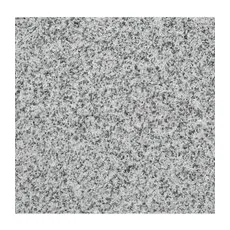 Granit Terrassenplatte Grau gesägt geflammt und gebürstet 40 x 40 x 3 cm