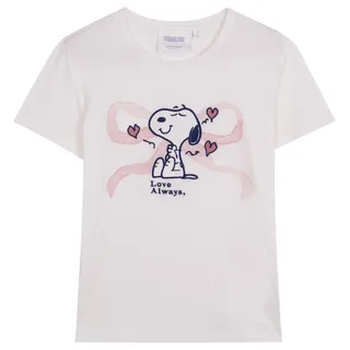 Women'secret Damen Capri Pyjama Multilicense Lucky Love Snoopy Pyjamas, weiß, Large