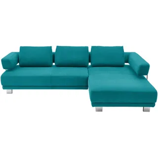 Valdera Ecksofa , Petrol , Textil , Ottomane rechts, L-Form , 297x214 cm , Goldenes M , Typenauswahl, Lederauswahl, Stoffauswahl, seitenverkehrt erhältlich , Wohnzimmer, Sofas & Couches, Wohnlandschaften, Ecksofas