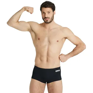 Arena Team Low Waist Solid Badehose Boxer - Black White - FR 75