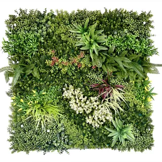 Primaflor Primaflor-Ideen in Textil Kunstpflanze »Kunstpflanze Pflanzenwand 100x100« Wanddeko, realistische Optik, In- und Outdoor geeignet, UV-beständig,