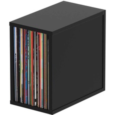 Bild von Glorious Plattenregal für 55 Schallplatten schwarz