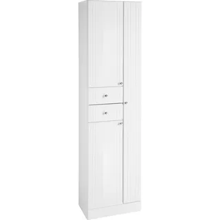 Saphir Quickset 955 Hochschrank 50 x 188,5 x 33 cm Weiß Holzwerkstoff