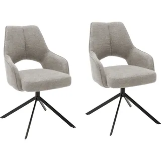 MCA Furniture Armlehnstuhl Bangor Webstoff beige 2er Set